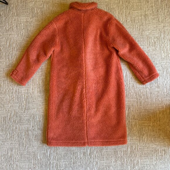 Wild Fable Salmon sherpa/teddy pea coat jacket - Picture 3 of 3